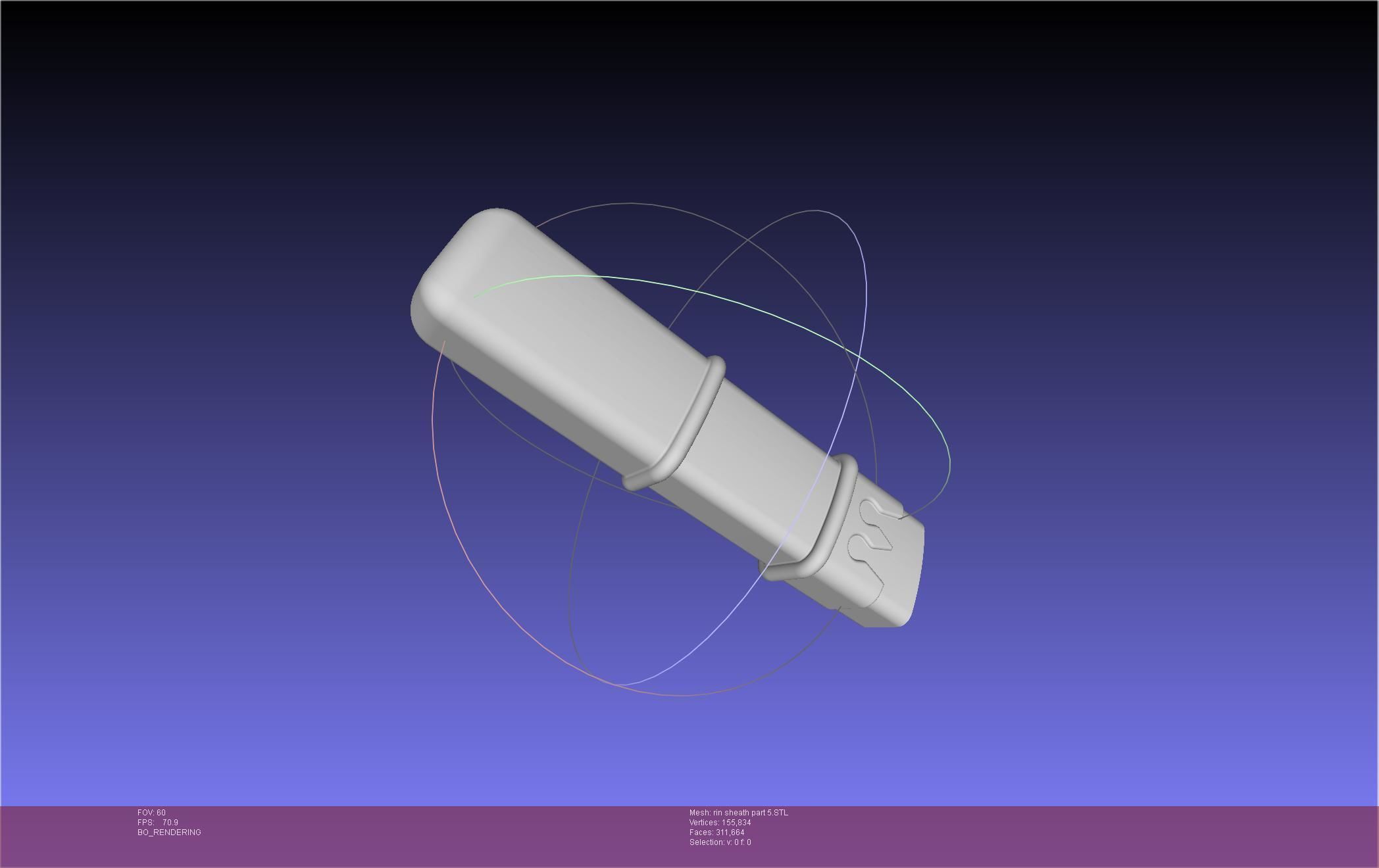 Blue Exorcist Rin Okumura Kurikara Sword And Sheath 3D print model_99