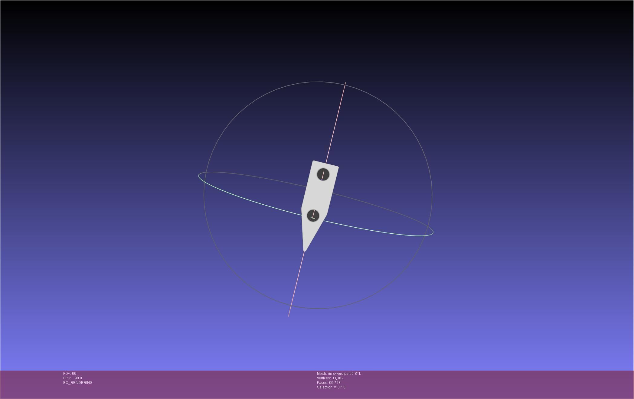 Blue Exorcist Rin Okumura Kurikara Sword And Sheath 3D print model_129