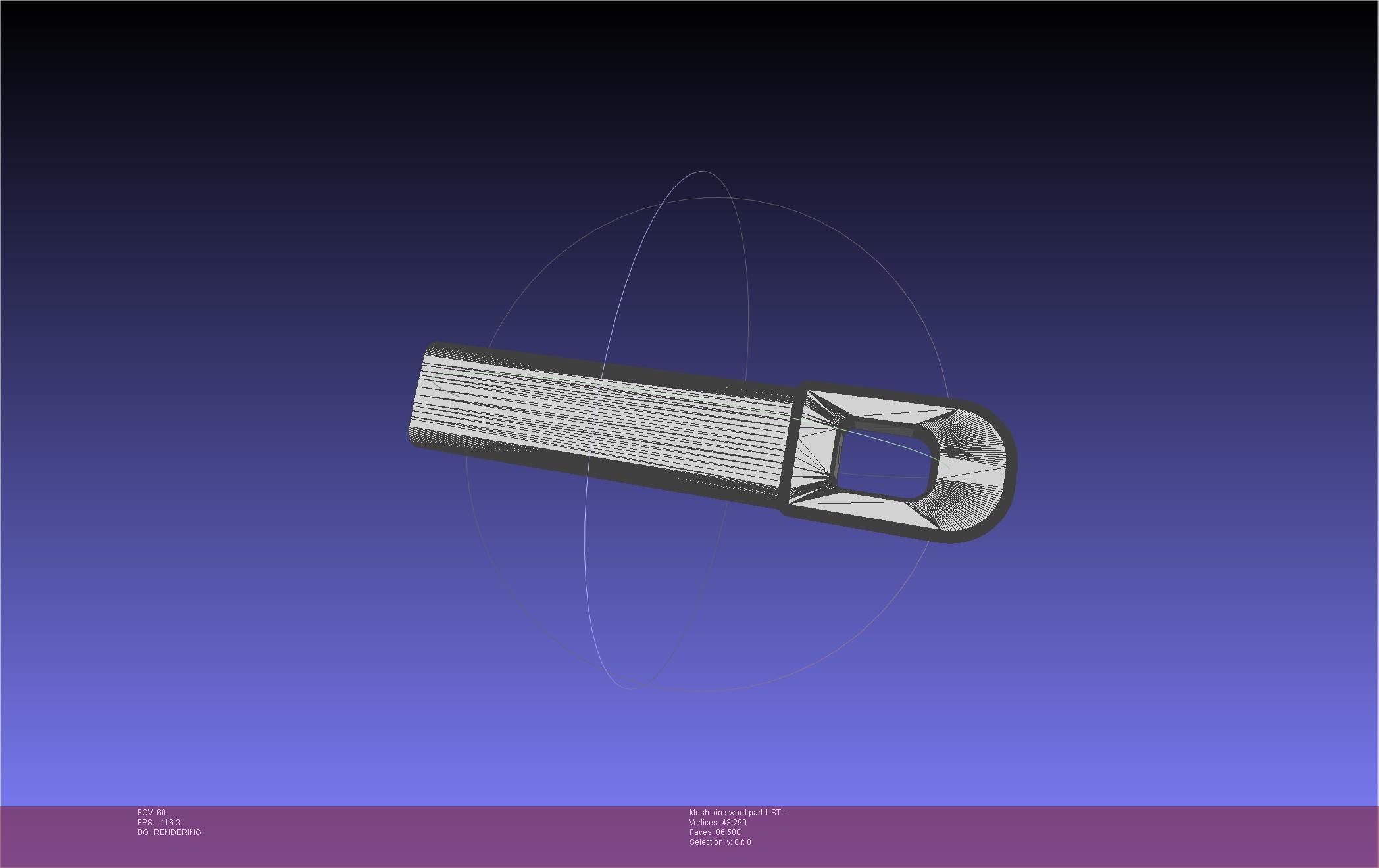 Blue Exorcist Rin Okumura Kurikara Sword And Sheath 3D print model_106