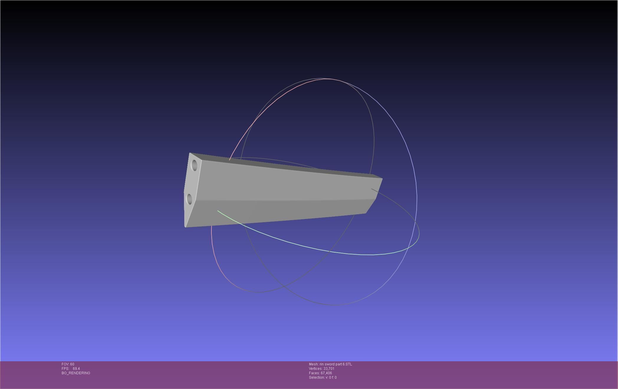 Blue Exorcist Rin Okumura Kurikara Sword And Sheath 3D print model_135