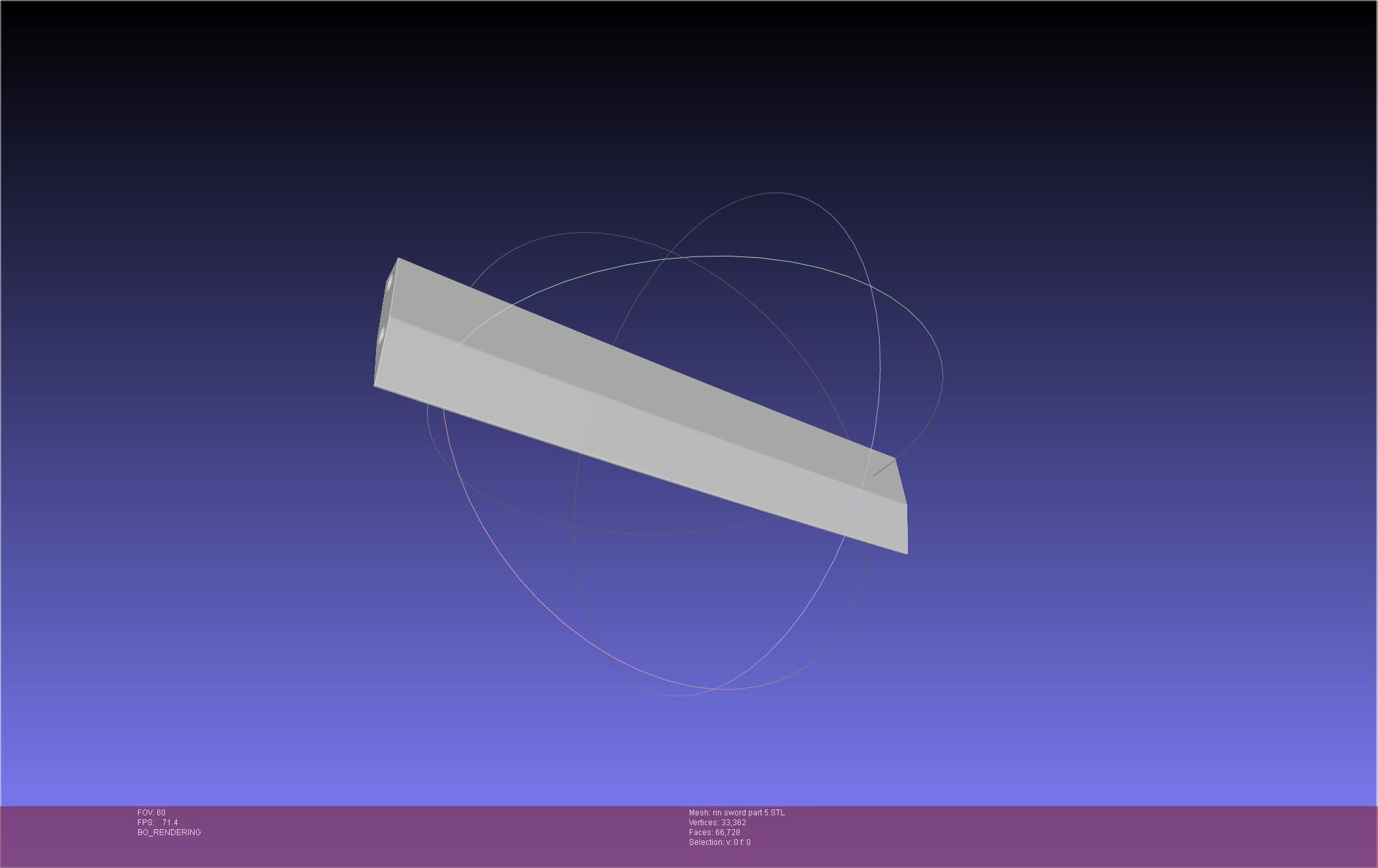 Blue Exorcist Rin Okumura Kurikara Sword And Sheath 3D print model_130