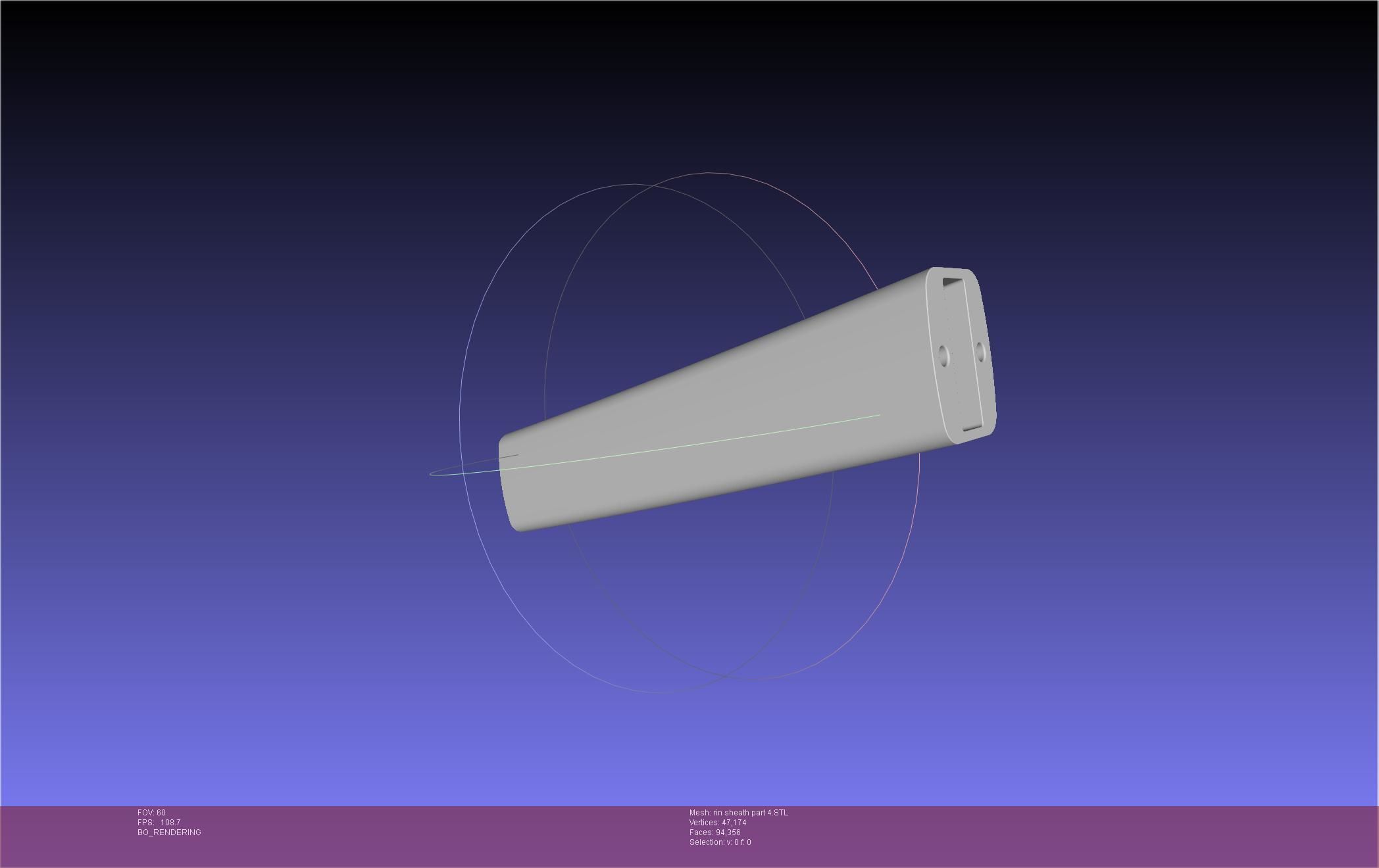 Blue Exorcist Rin Okumura Kurikara Sword And Sheath 3D print model_92