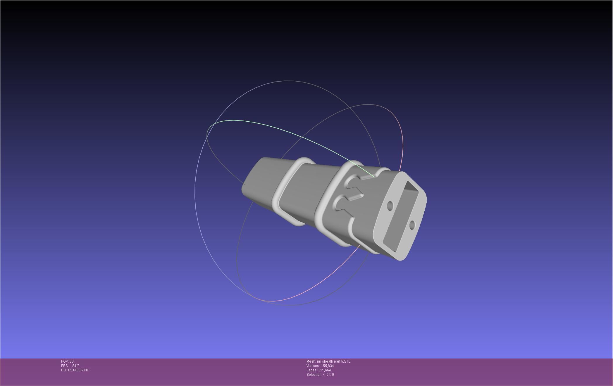 Blue Exorcist Rin Okumura Kurikara Sword And Sheath 3D print model_101