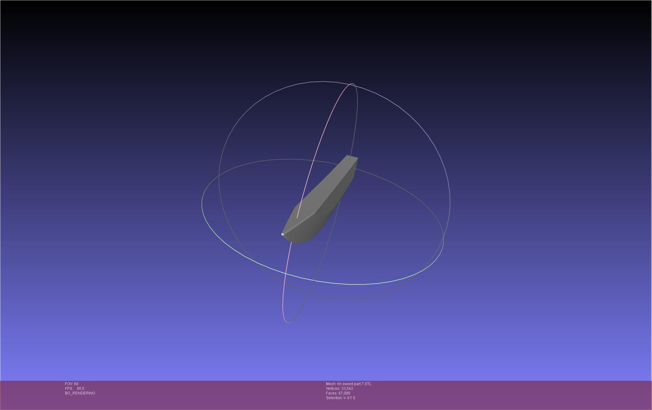 Blue Exorcist Rin Okumura Kurikara Sword And Sheath 3D print model_143