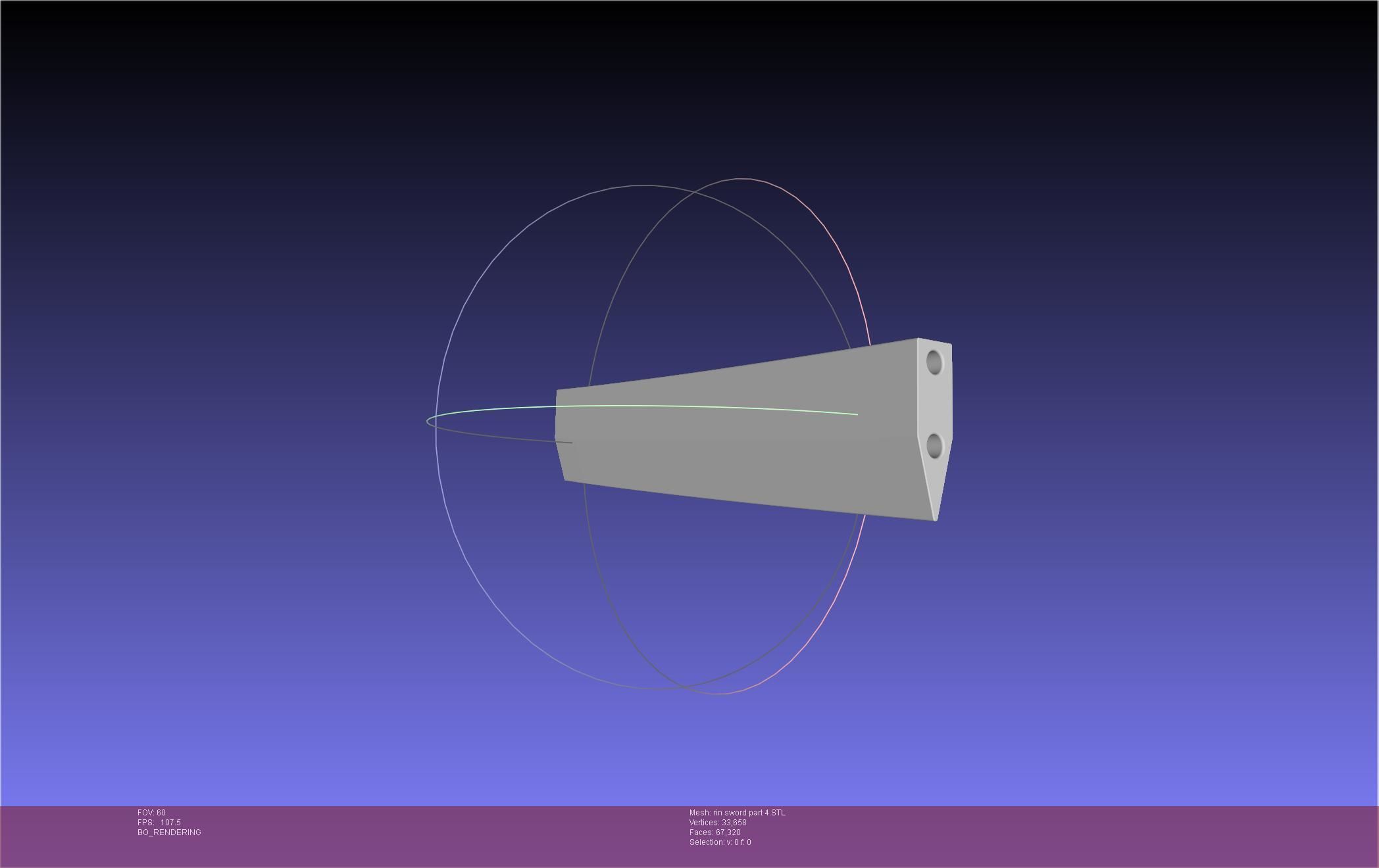 Blue Exorcist Rin Okumura Kurikara Sword And Sheath 3D print model_119