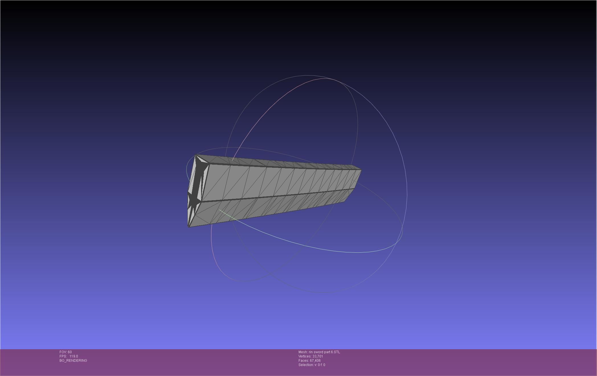 Blue Exorcist Rin Okumura Kurikara Sword And Sheath 3D print model_137