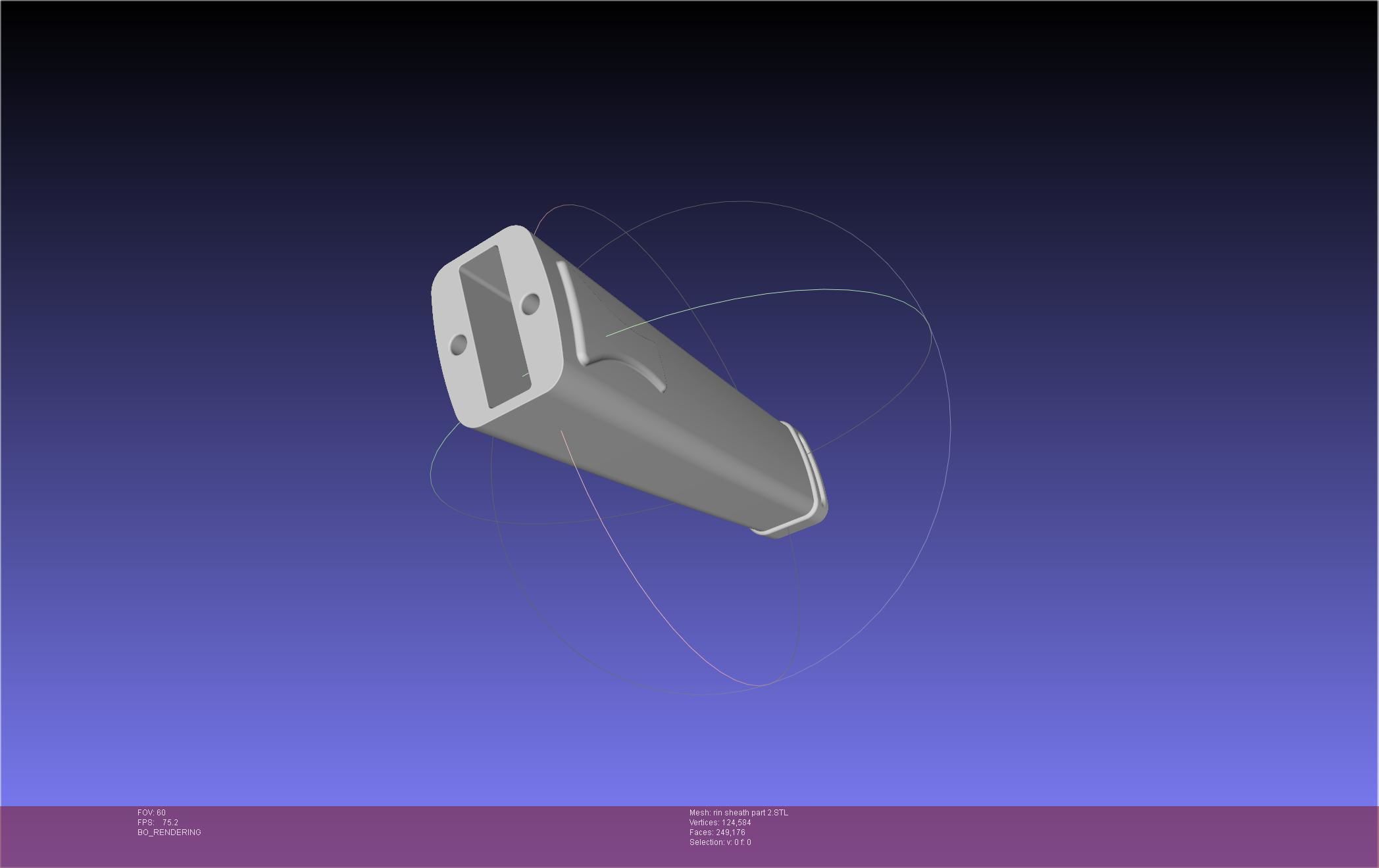 Blue Exorcist Rin Okumura Kurikara Sword And Sheath 3D print model_81