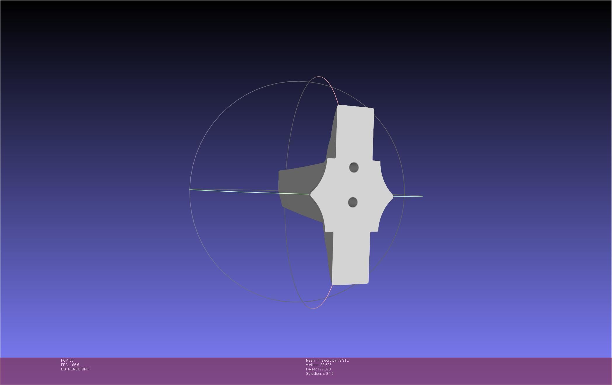 Blue Exorcist Rin Okumura Kurikara Sword And Sheath 3D print model_112