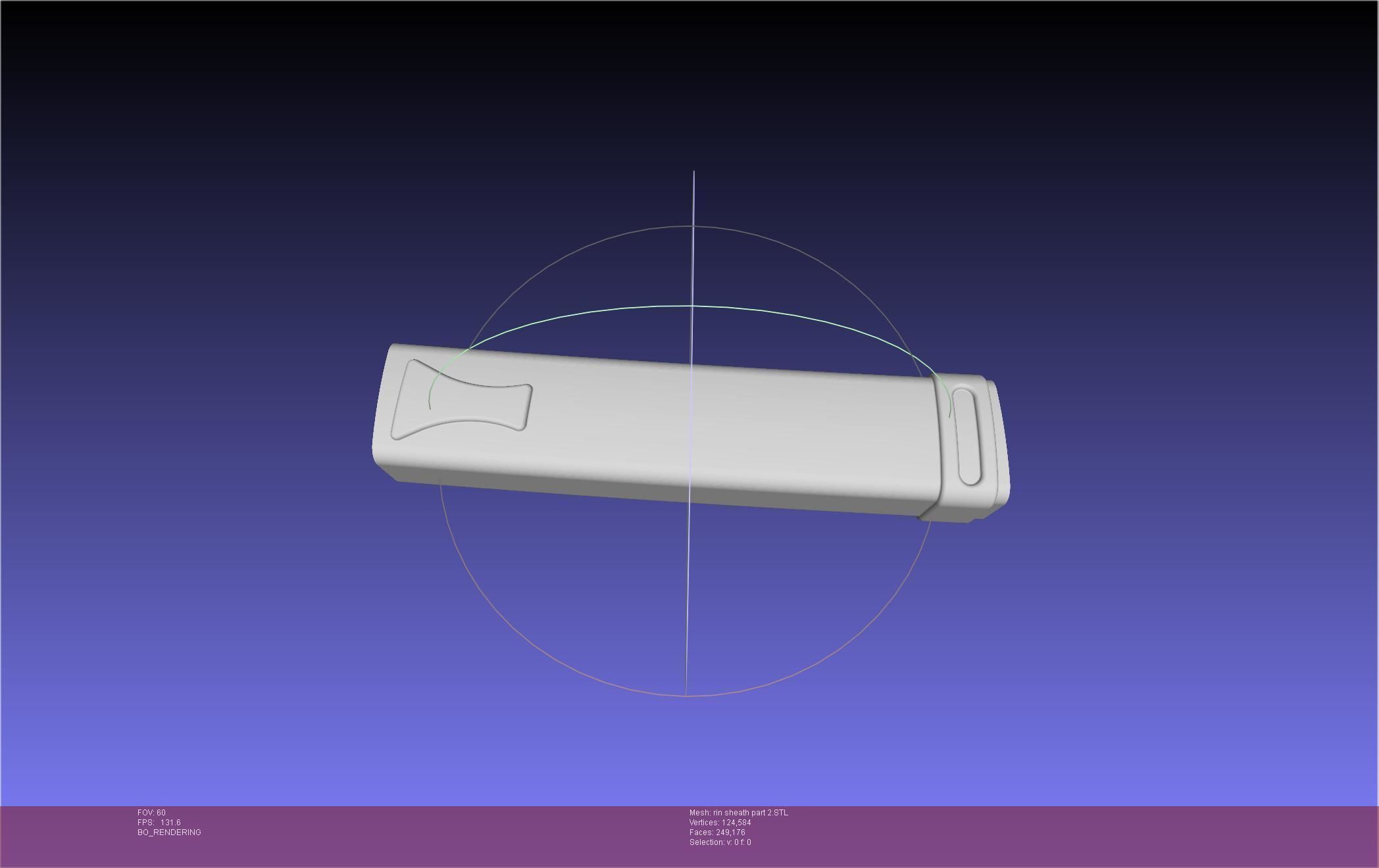 Blue Exorcist Rin Okumura Kurikara Sword And Sheath 3D print model_85