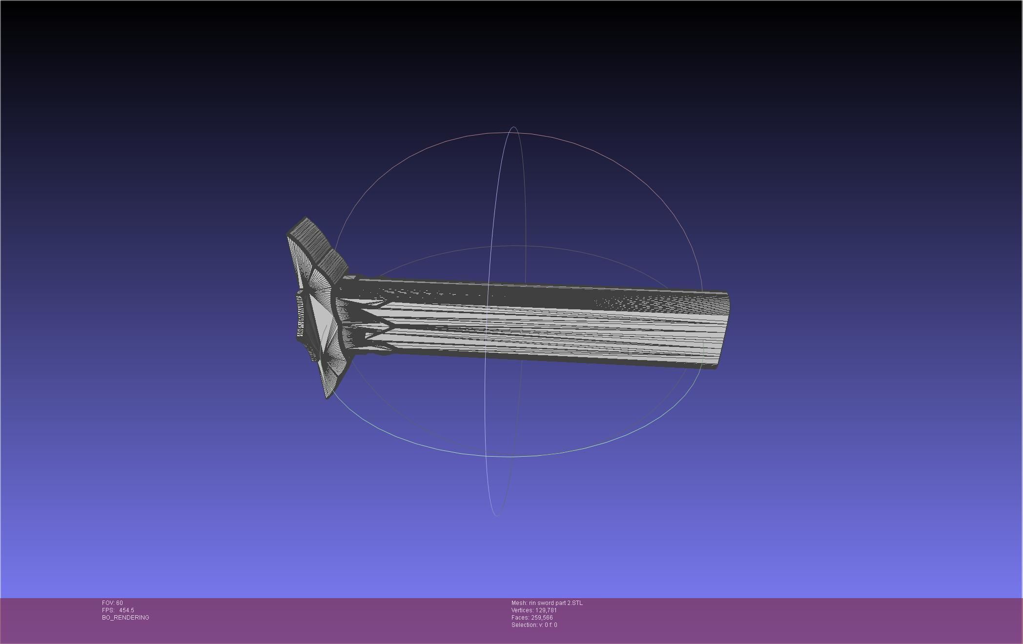 Blue Exorcist Rin Okumura Kurikara Sword And Sheath 3D print model_113