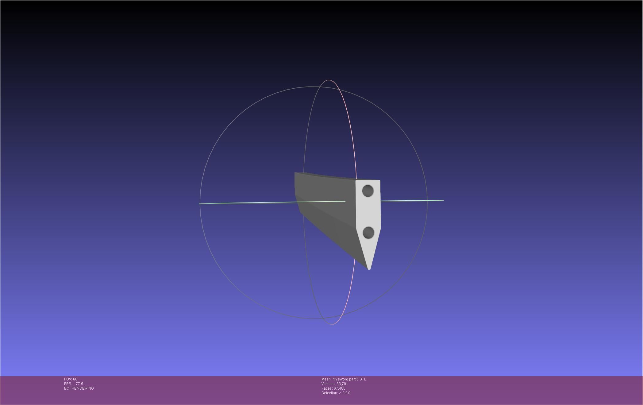 Blue Exorcist Rin Okumura Kurikara Sword And Sheath 3D print model_132