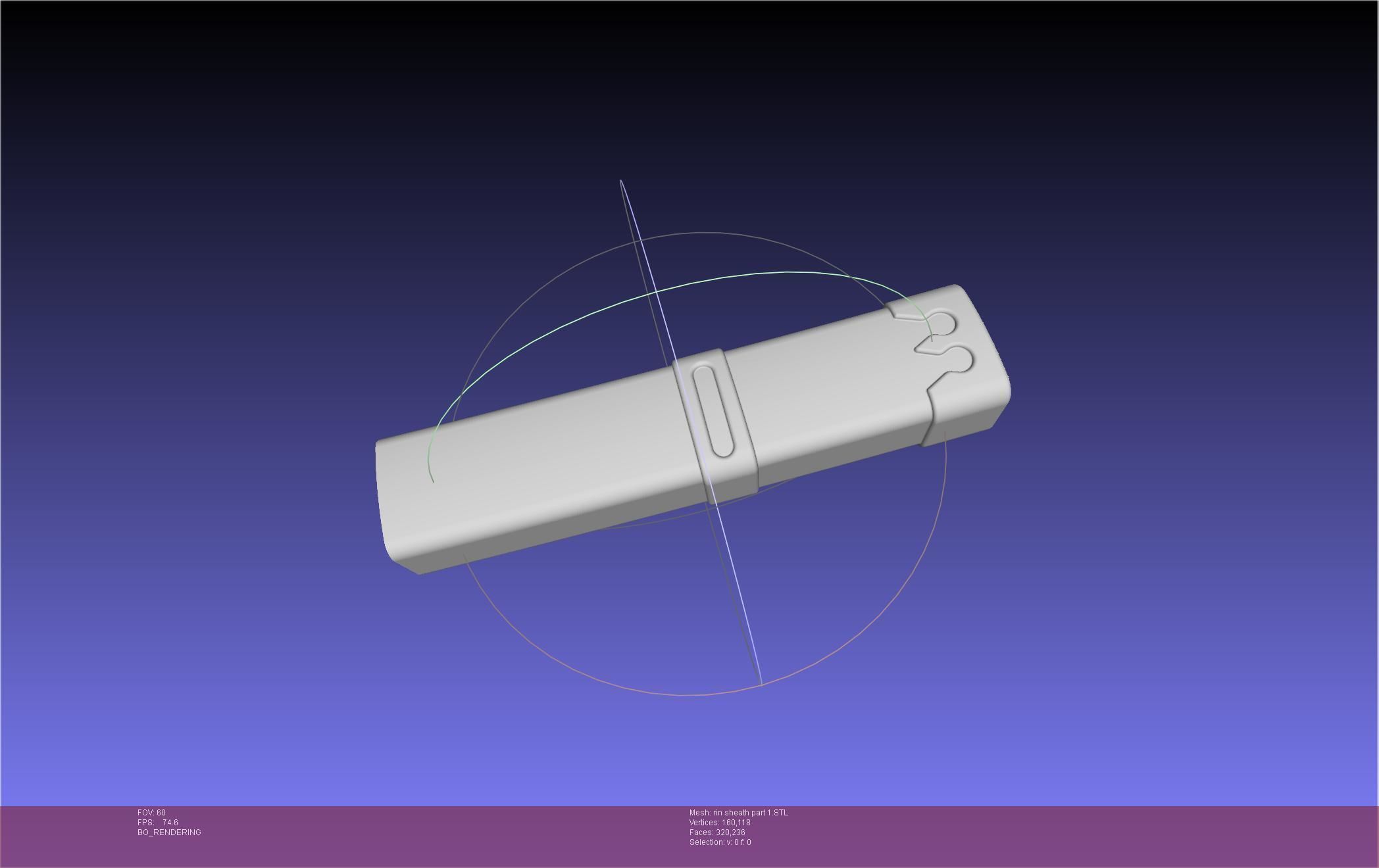 Blue Exorcist Rin Okumura Kurikara Sword And Sheath 3D print model_69