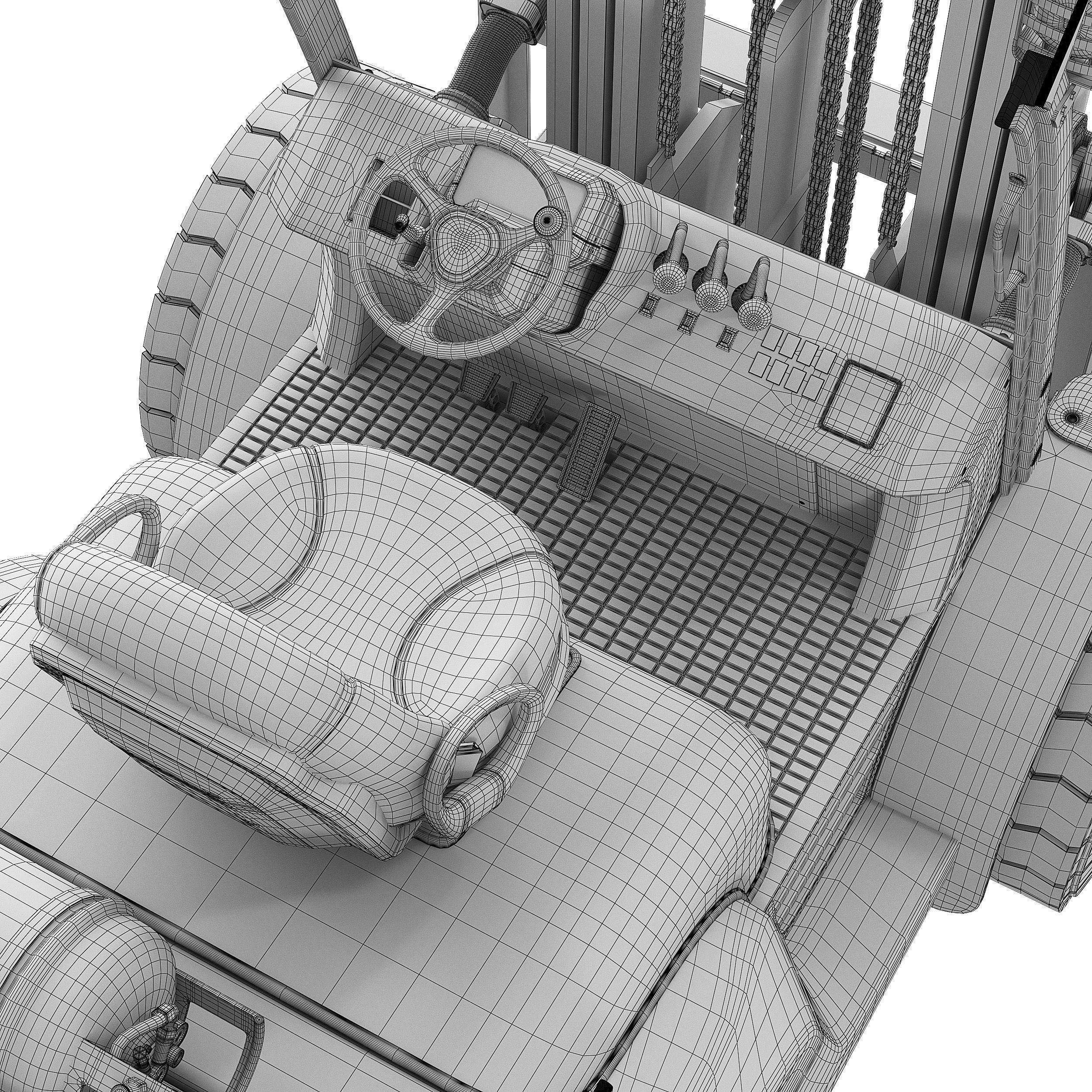 CAT Forklift Manual Loader 3D model | CGTrader