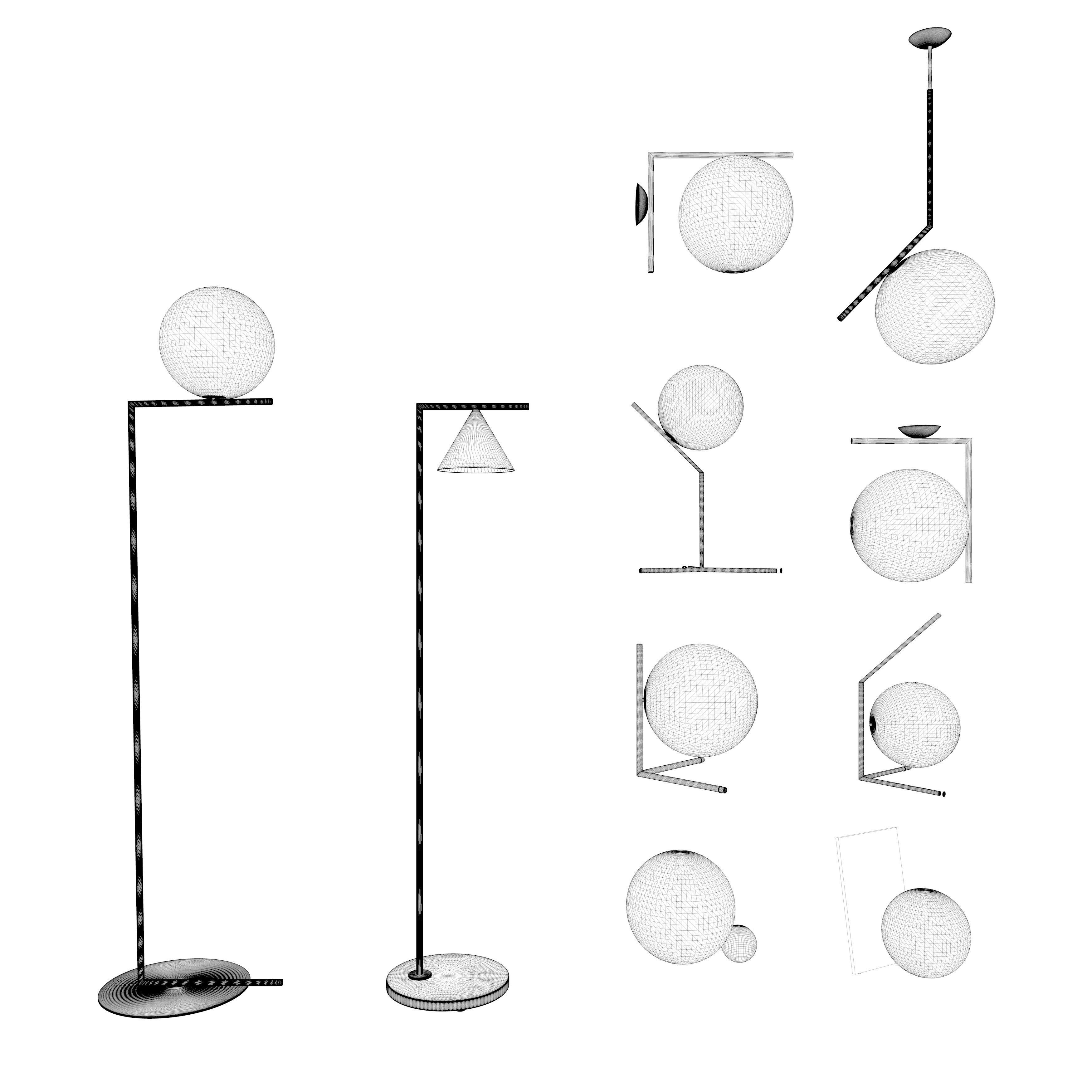 Michael Anastassiades - Lamp collection  3D model_2