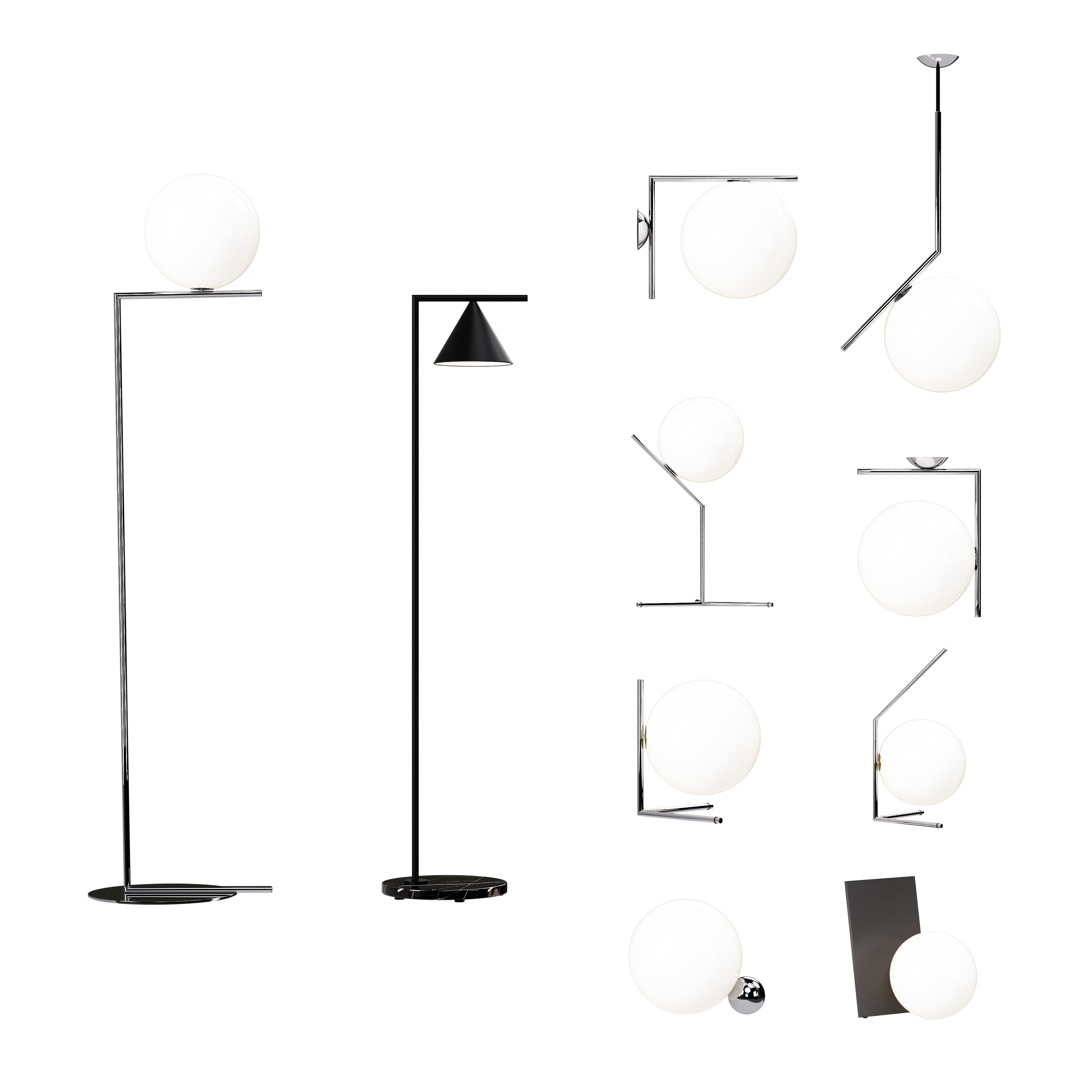 Michael Anastassiades - Lamp collection  3D model_1