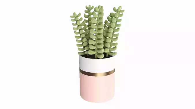 Artificial Sedum Lucidum Plant in Ceramic Pot