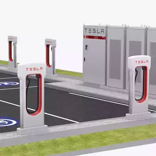 Tesla Supercharger Station