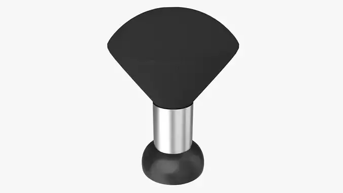 Barber Neck Hair Duster Brush 3D model
