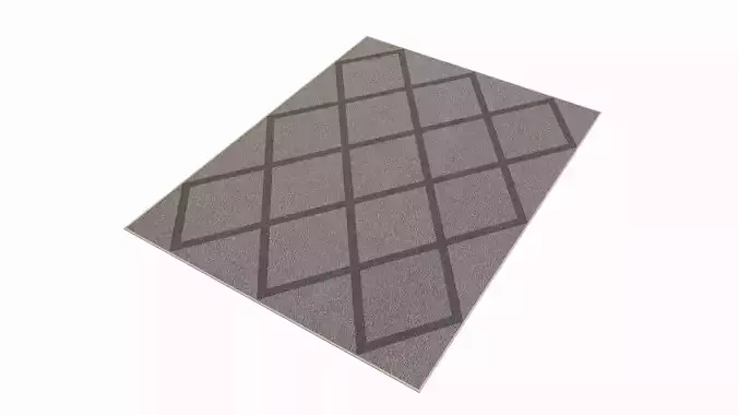 Indoor rectangle soft rug carpet grey