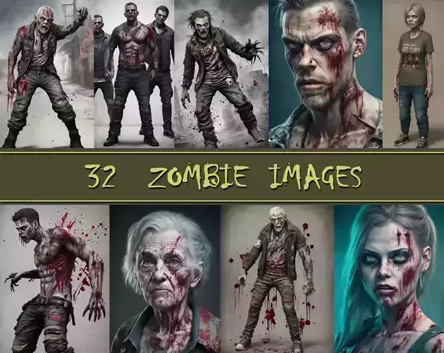 Zombie Character Clipart Texture