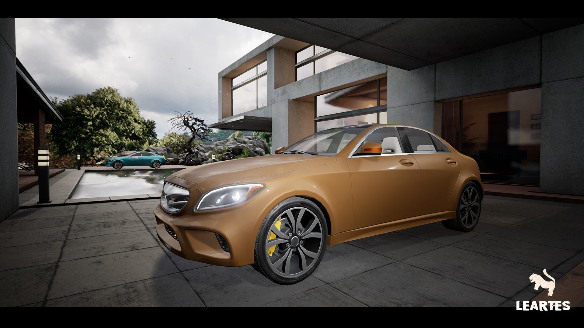 Sedan Car 01 Driveable Animated Realistic Low-poly 3D model_11