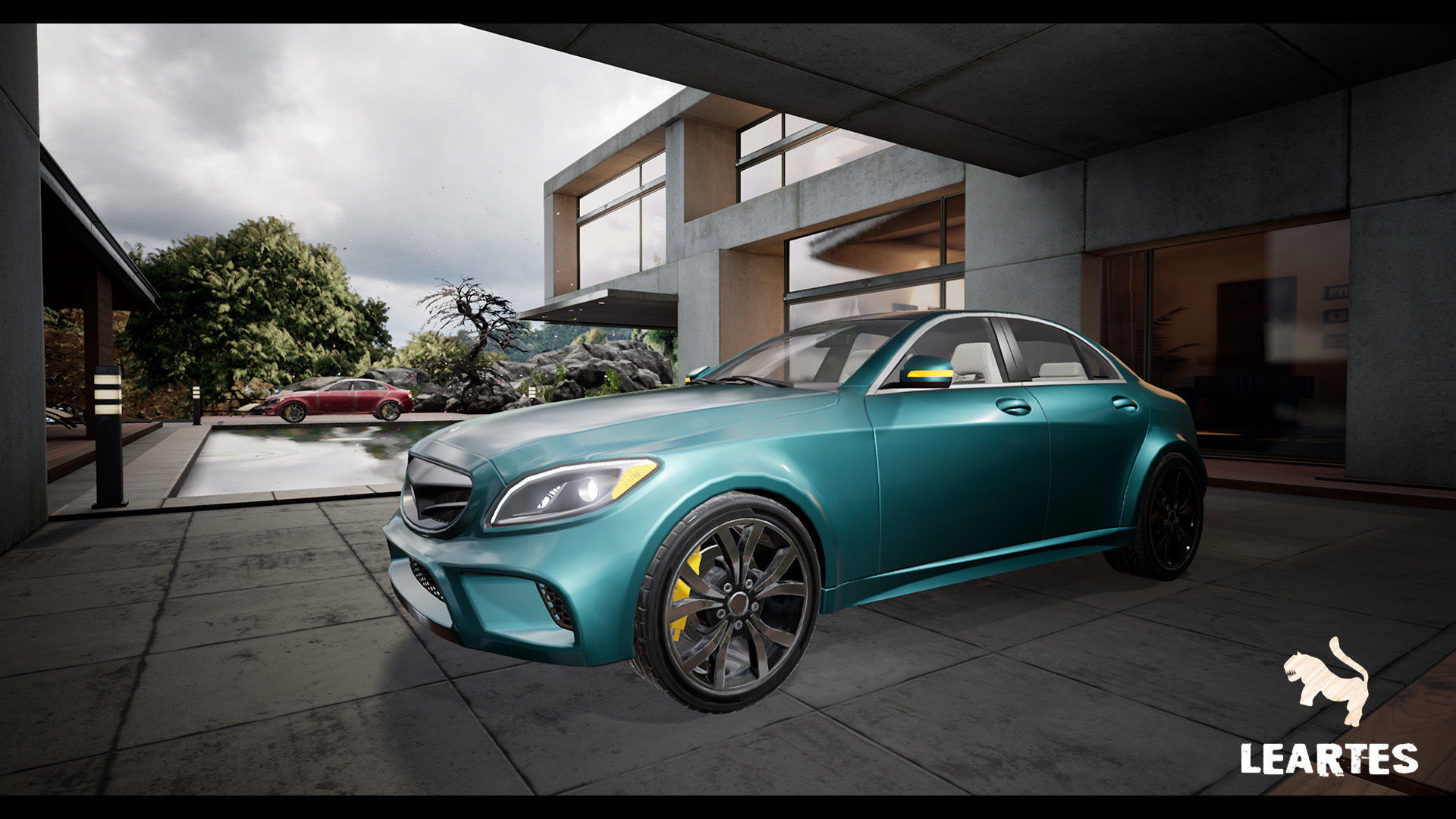 Sedan Car 01 Driveable Animated Realistic Low-poly 3D model_22