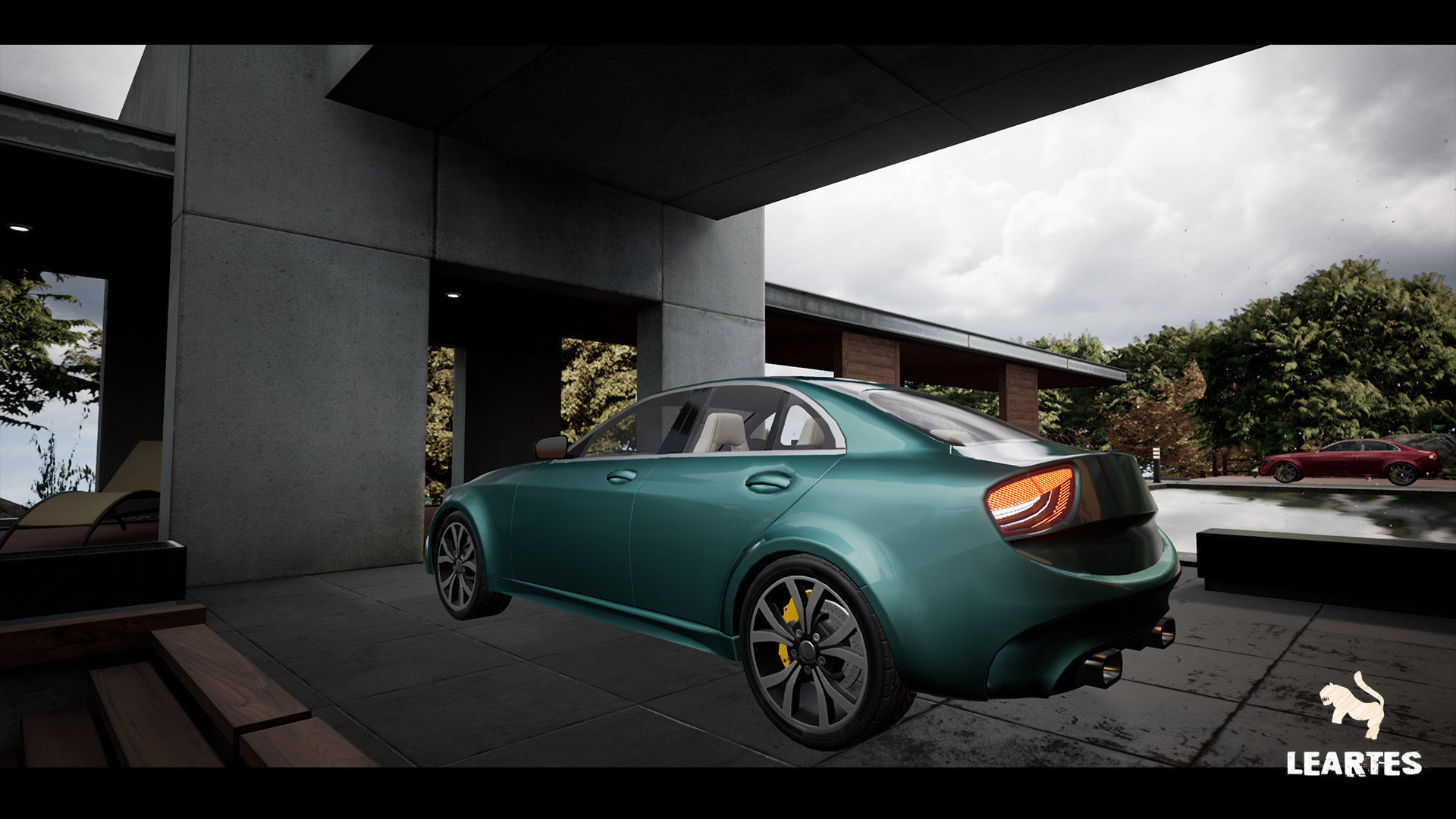 Sedan Car 01 Driveable Animated Realistic Low-poly 3D model_4