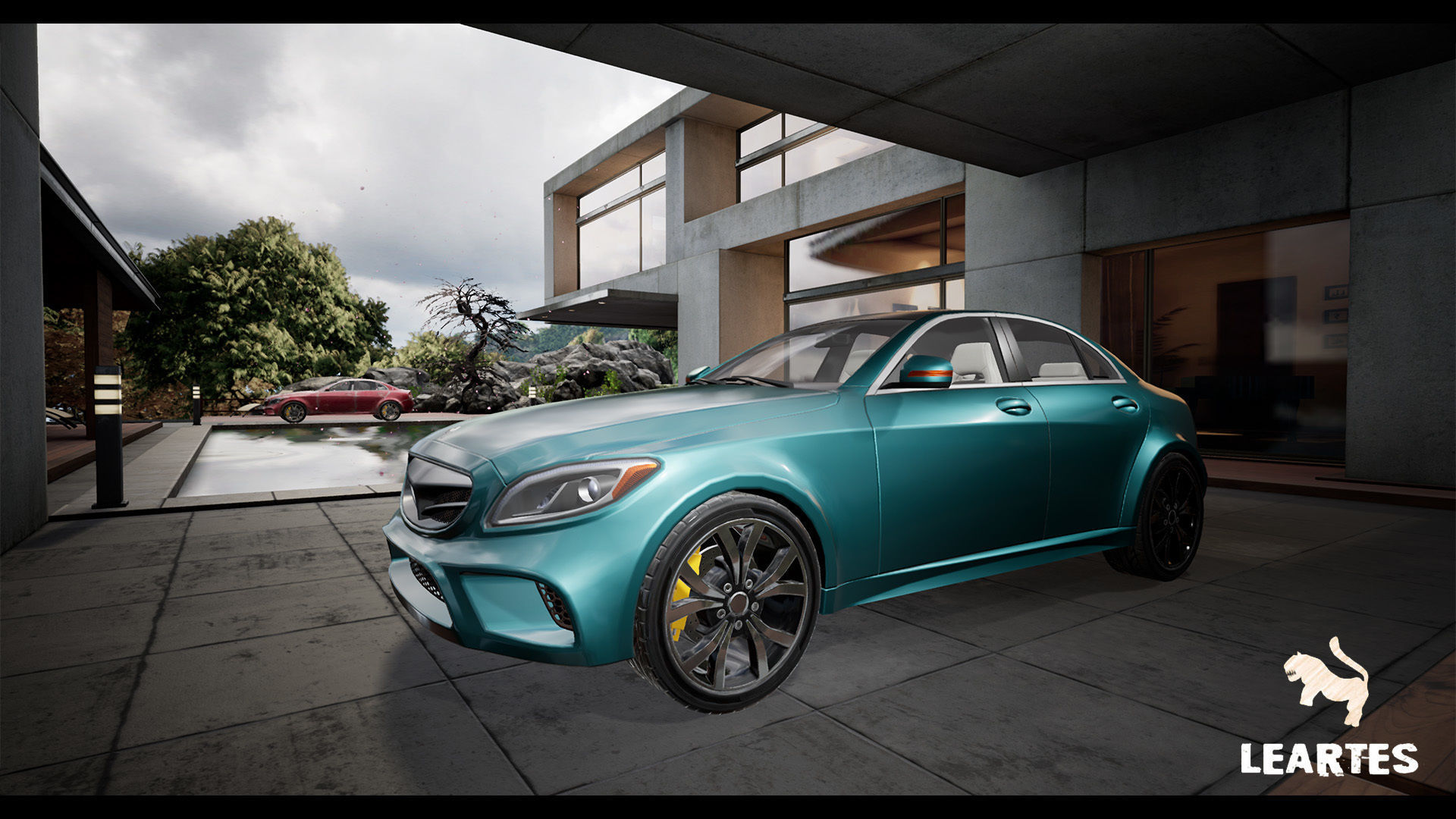 Sedan Car 01 Driveable Animated Realistic Low-poly 3D model_21