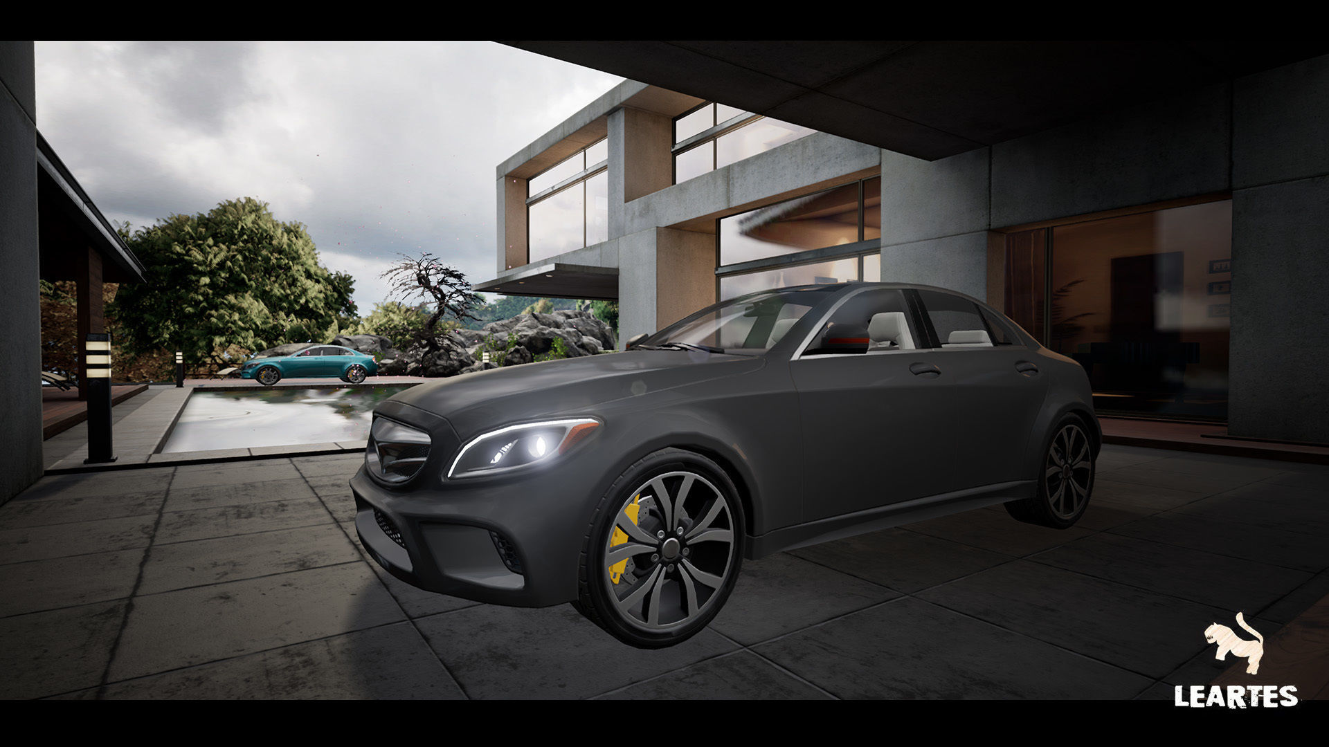 Sedan Car 01 Driveable Animated Realistic Low-poly 3D model_9