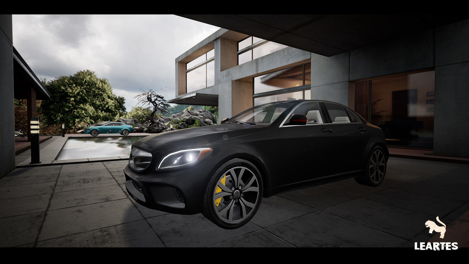 Sedan Car 01 Driveable Animated Realistic Low-poly 3D model_8