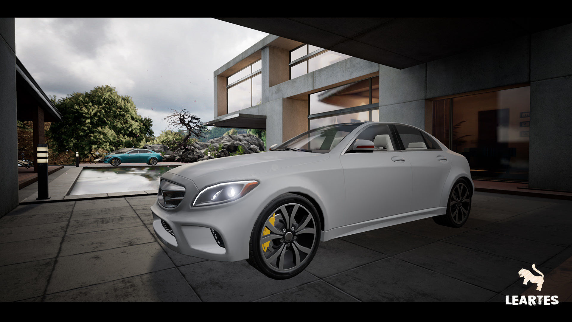 Sedan Car 01 Driveable Animated Realistic Low-poly 3D model_10