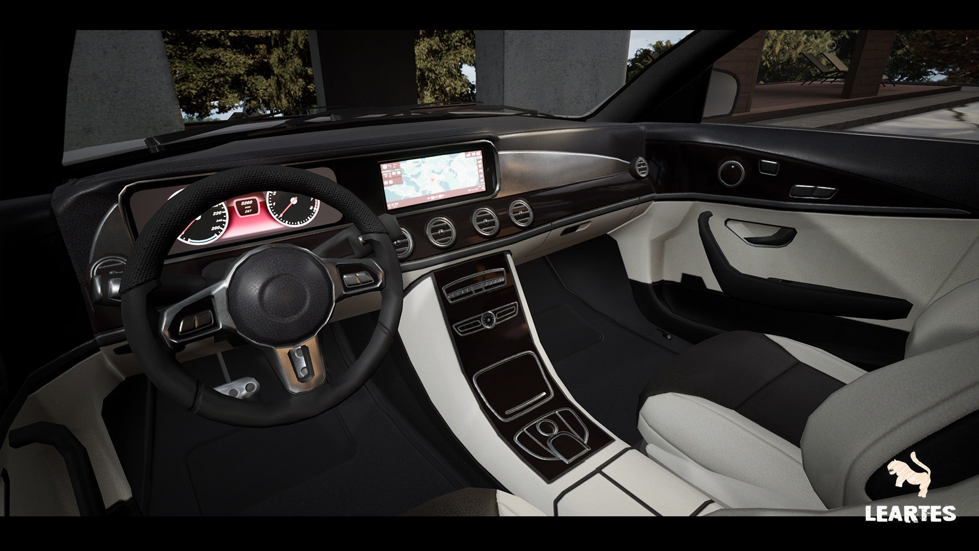 Sedan Car 01 Driveable Animated Realistic Low-poly 3D model_7