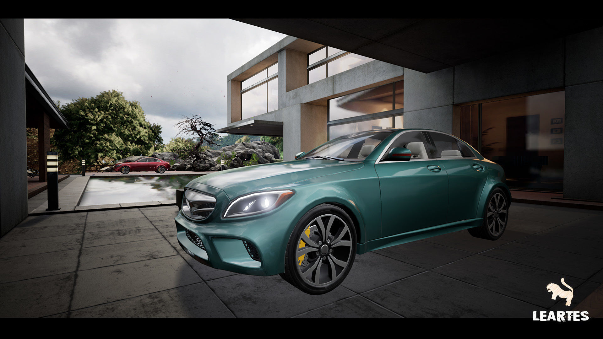 Sedan Car 01 Driveable Animated Realistic Low-poly 3D model_2