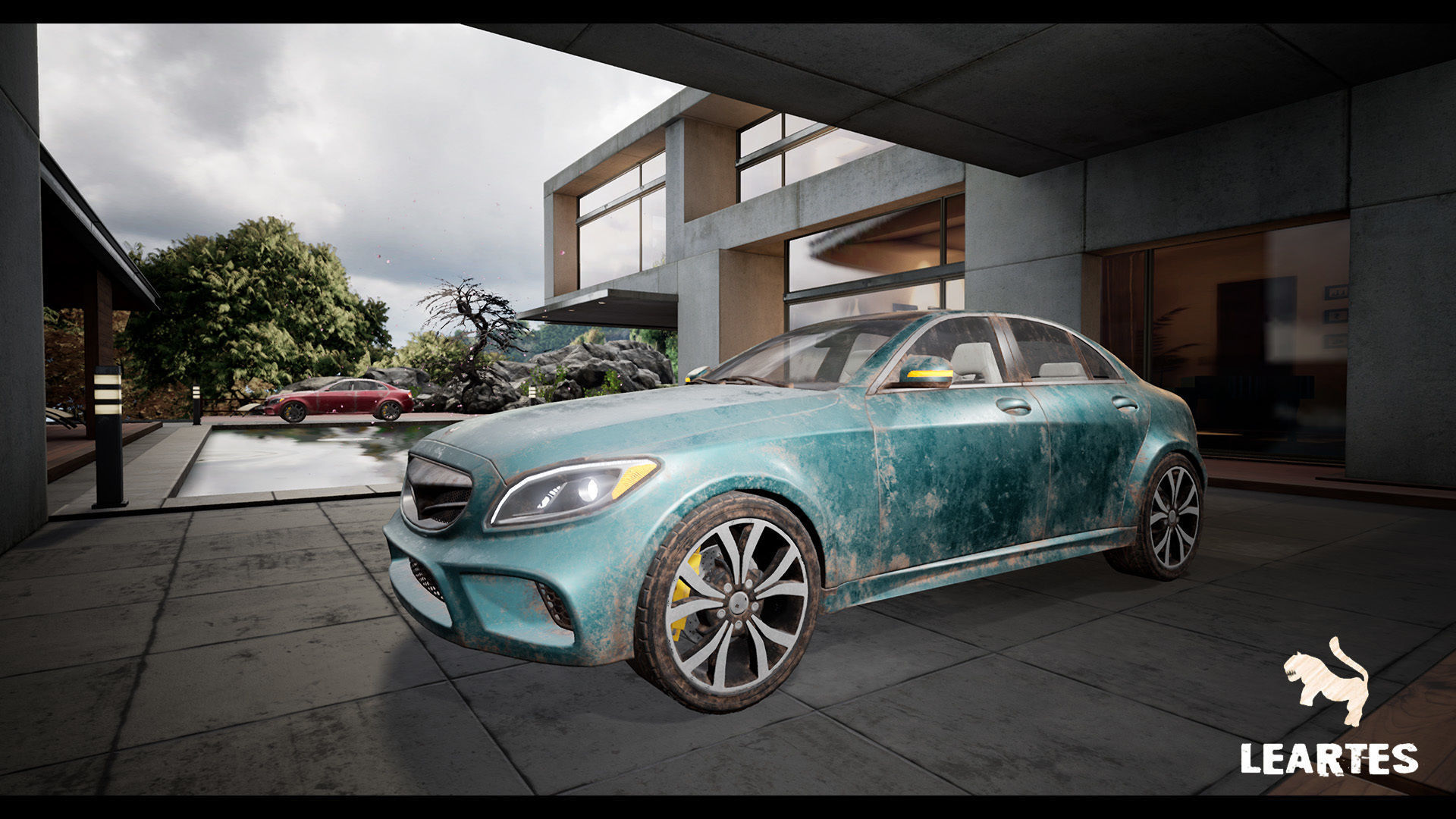 Sedan Car 01 Driveable Animated Realistic Low-poly 3D model_24