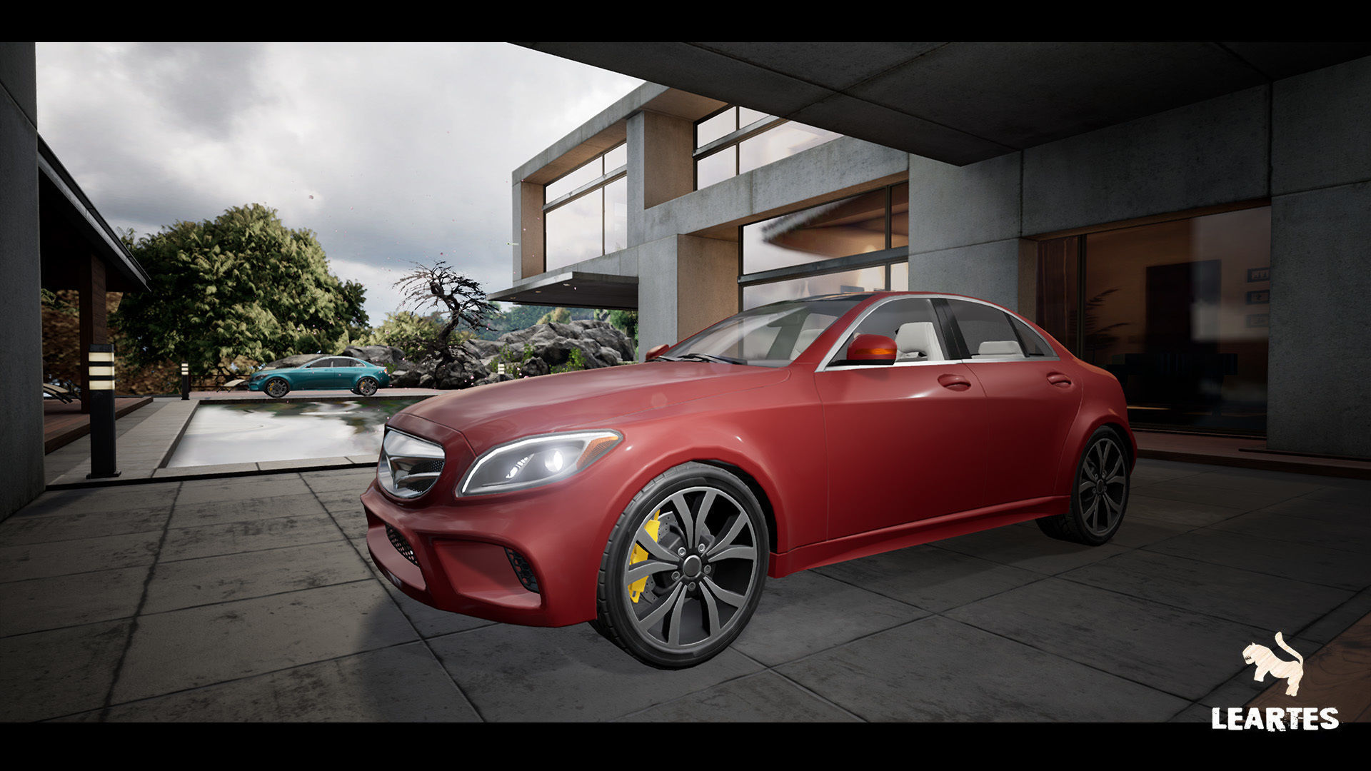 Sedan Car 01 Driveable Animated Realistic Low-poly 3D model_12