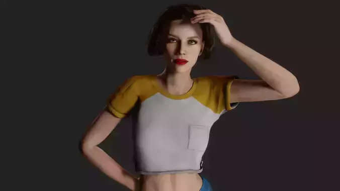 The Glamourous Muse 3D Model