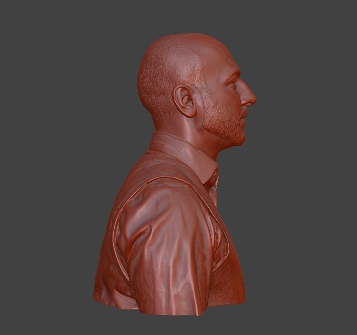male bust  3D print model_23
