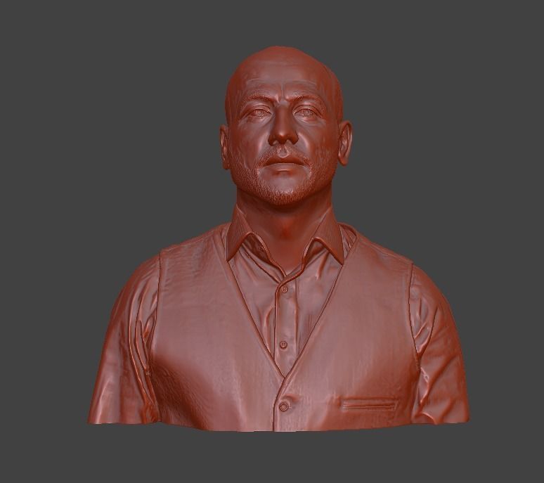 male bust  3D print model_17