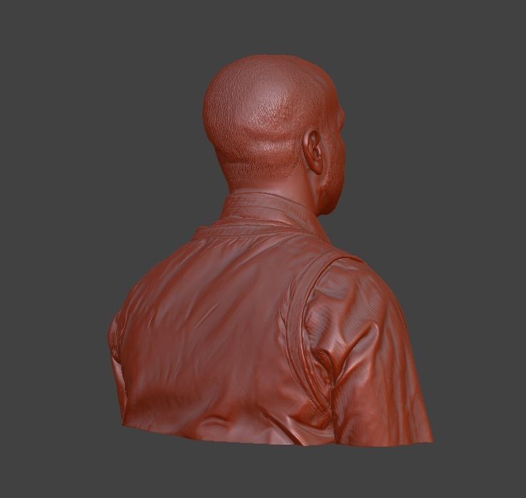 male bust  3D print model_22