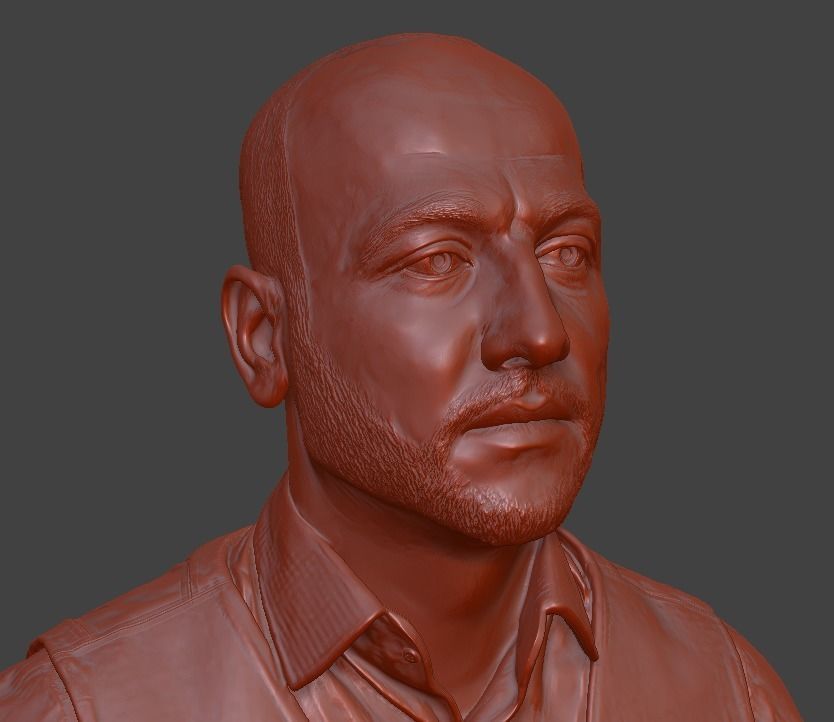 male bust  3D print model_15
