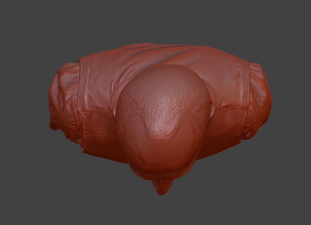 male bust  3D print model_16