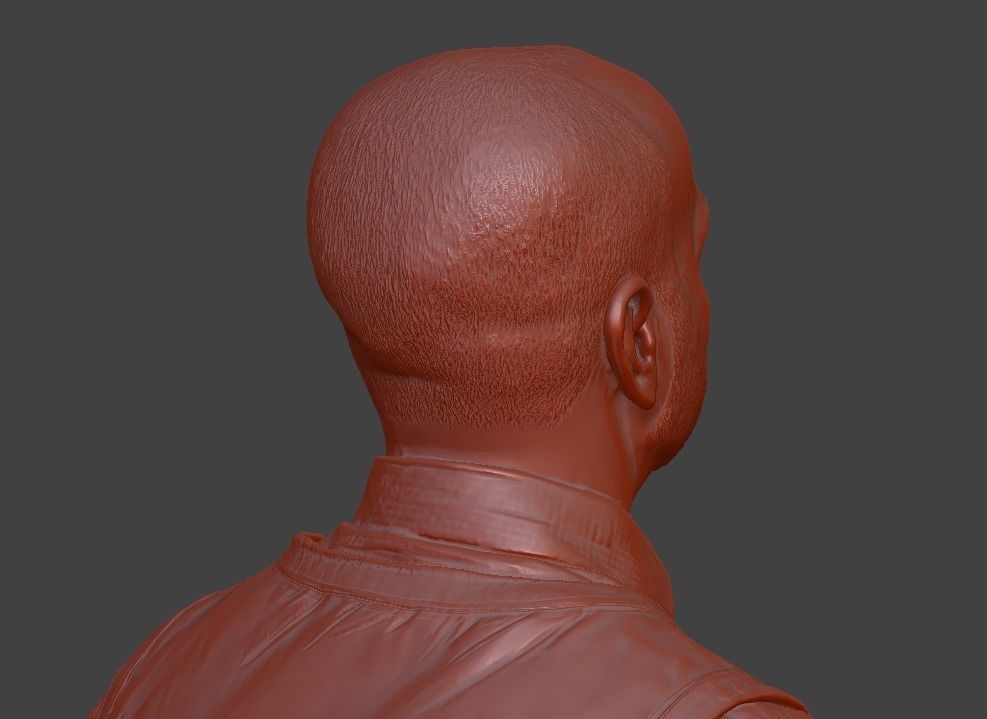 male bust  3D print model_10