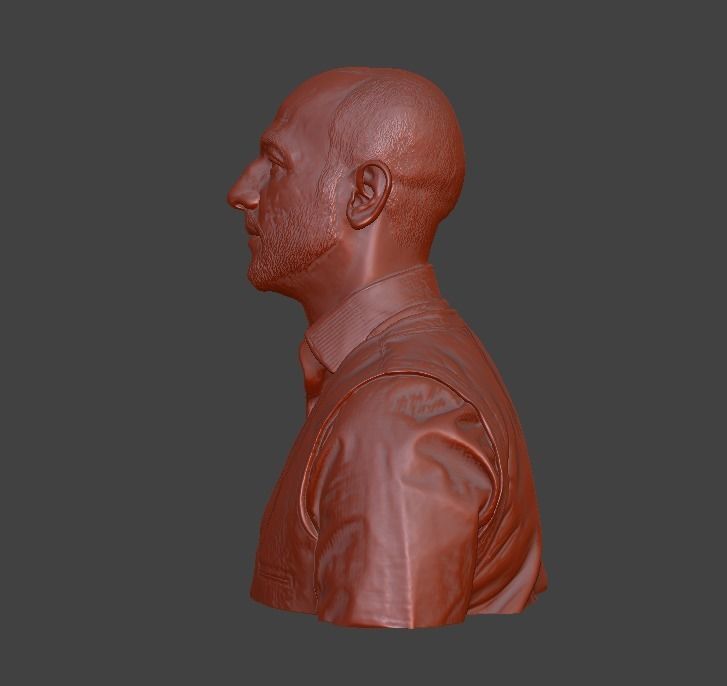 male bust  3D print model_19