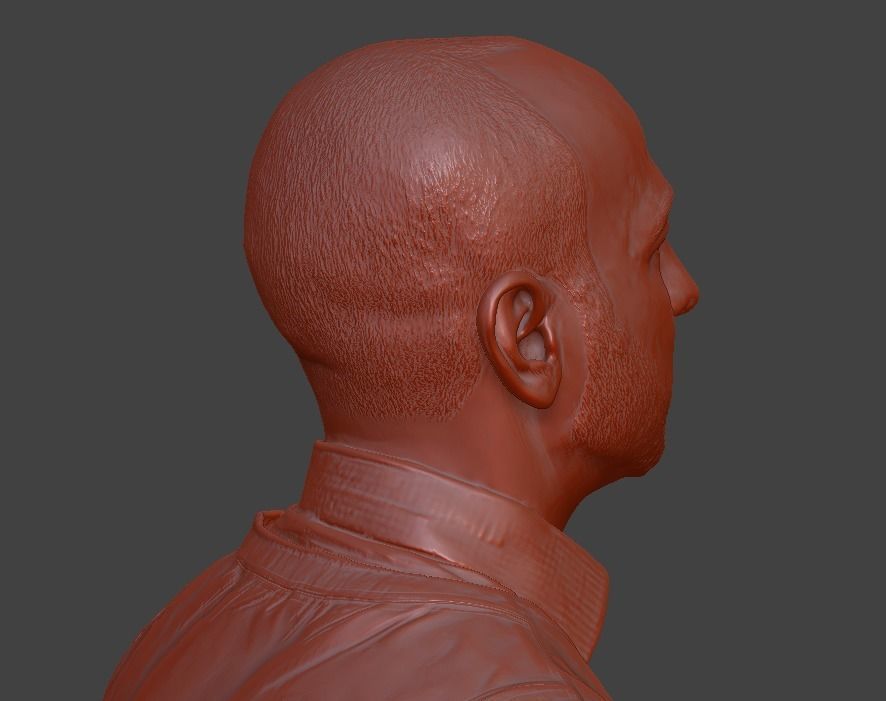 male bust  3D print model_11
