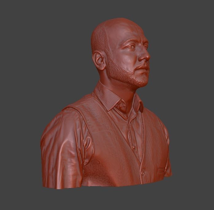 male bust  3D print model_24