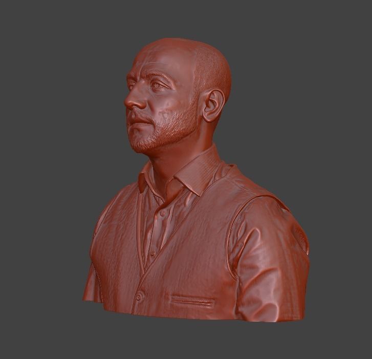 male bust  3D print model_18