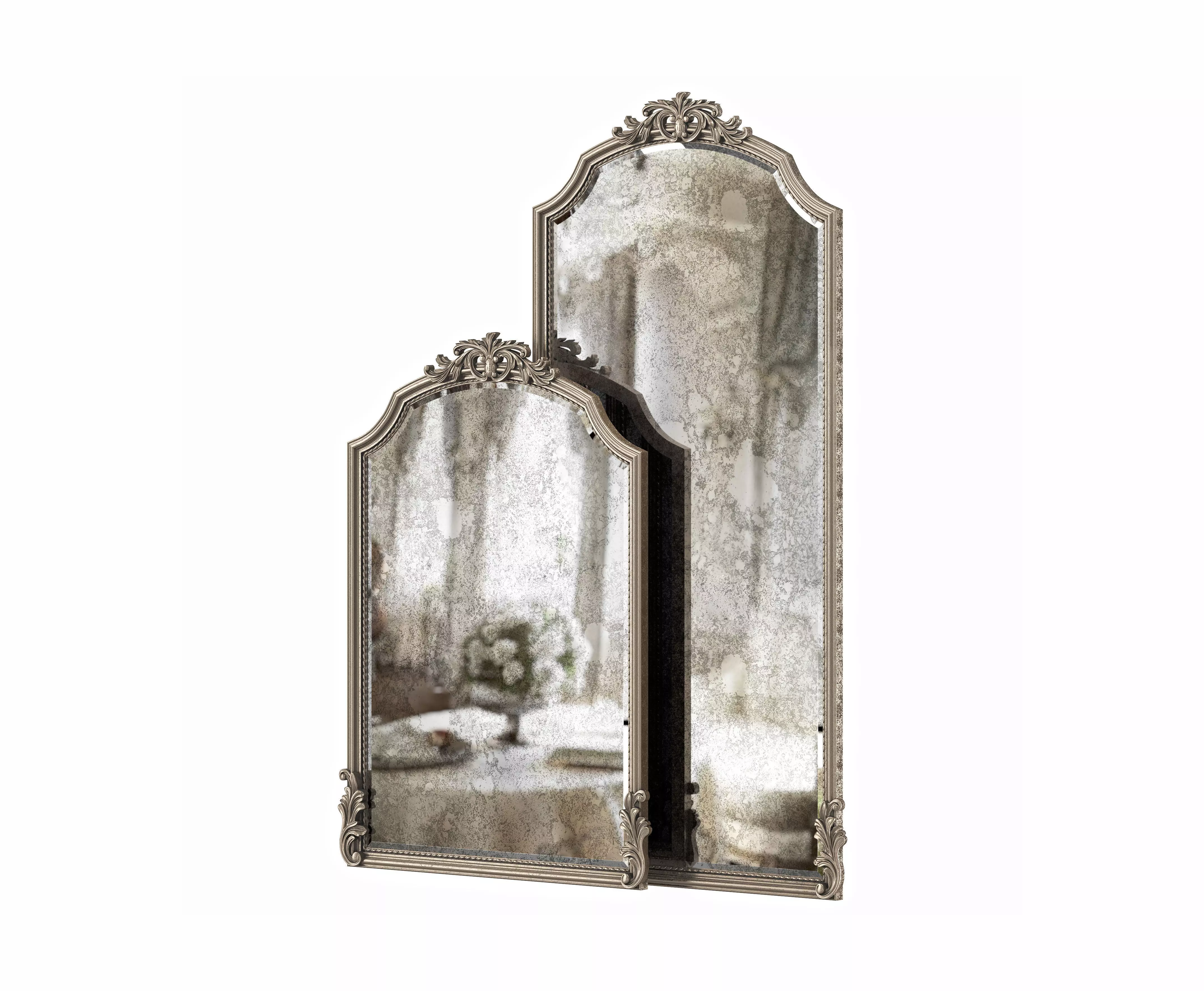 Graciella Old World Wall Mirror 3D model_0