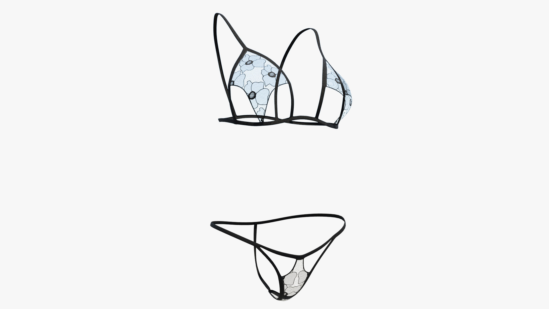 Sexy Lingerie SS38 Low-poly 3D model_1