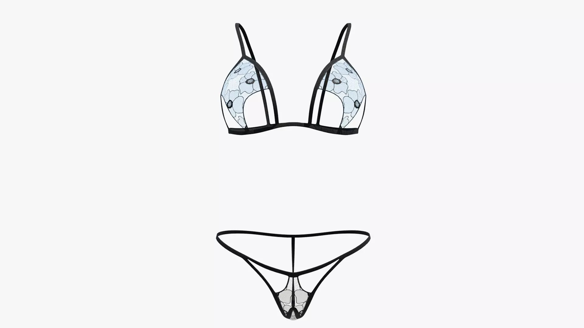 Sexy Lingerie SS38 Low-poly 3D model_0