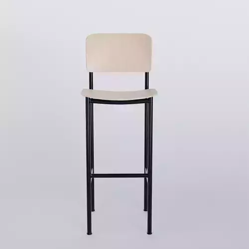 Fredericia Plan Barstool Low-poly 3D model